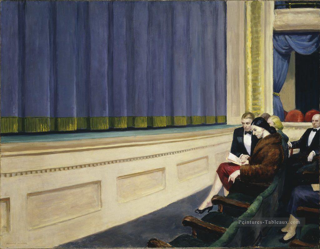 Orchestre de la première rangée Edward Hopper Peintures à l'huile